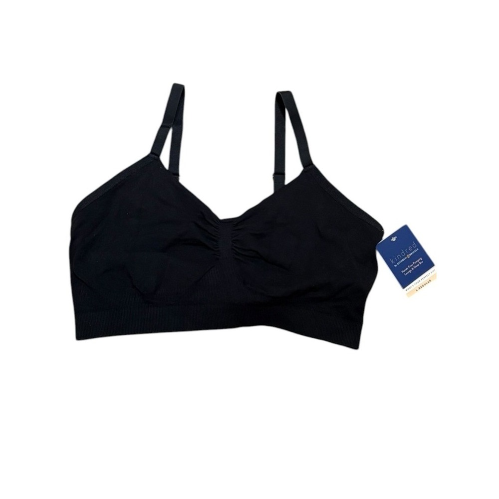 Kindred Bravely Black Hands-Free Seamless Nursing Bralette, Size XL, NWT